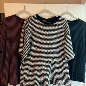 3 Zara Tops, NEW Large